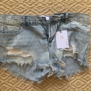 NWT pistola jean shorts